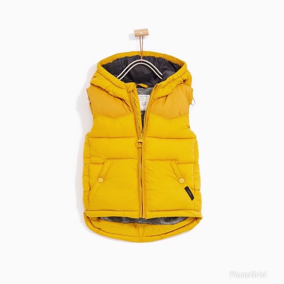 Zara Other - Zara Baby Boy Yellow Quilted Puffer Vest